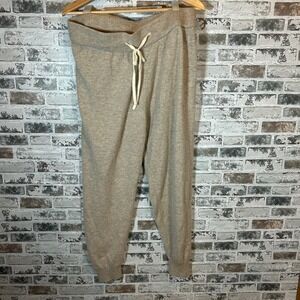 Summersalt Wool Cashmere Knit Joggers Oatmeal Heather Lounge Pants Womens XL
